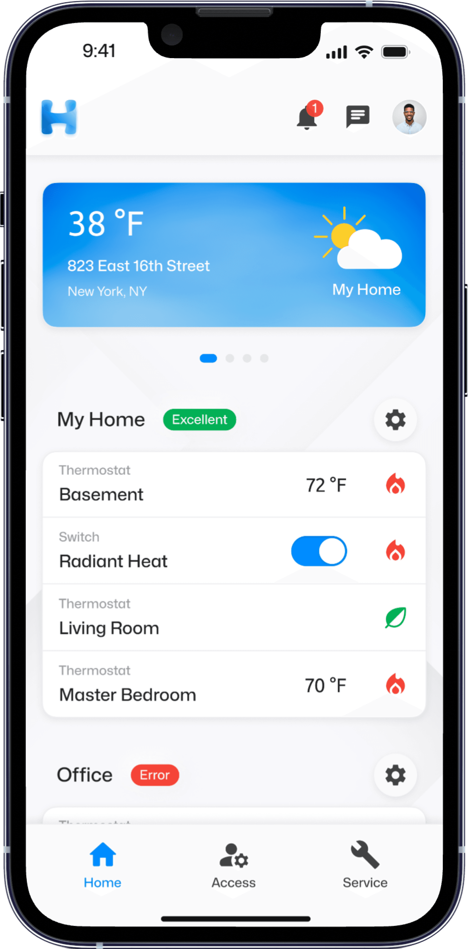 HeatVision App Interface